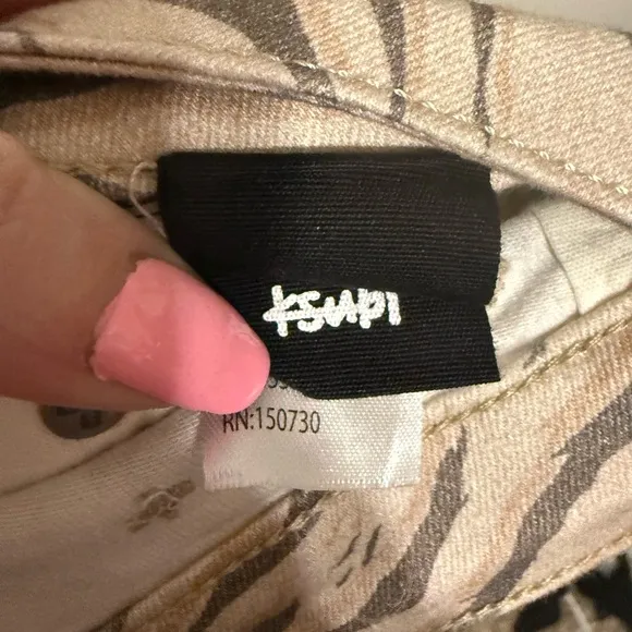 $205 KsubiHi N Wasted Jeans in Pantera AnimalPrint 23