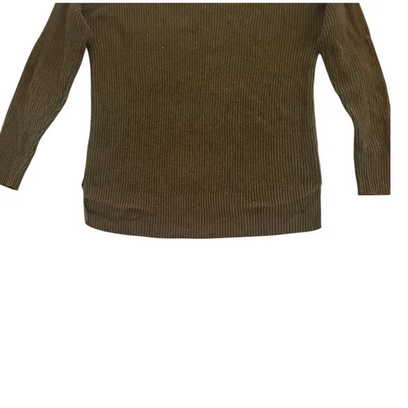 2/$30 Madewell Thompson Pocket Pullover Jumper Sweater, Olive Brown, Size M