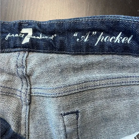 7 For All Mankind Women’s Pink Stitch A Pocket Jeans. Boot Cut Size 29.