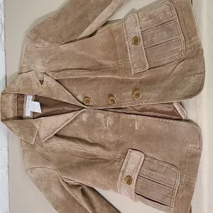 90s Vintage Marshall Fields Suade Jacket Size XS/S Tan Leather