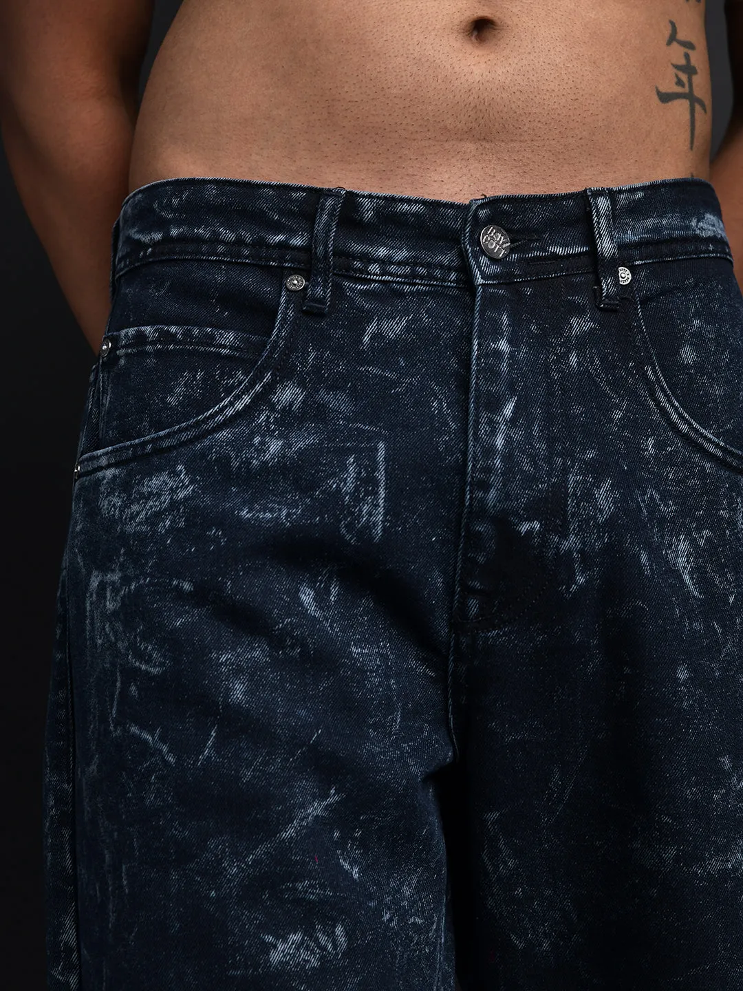 Acid Wash Baggy Jeans