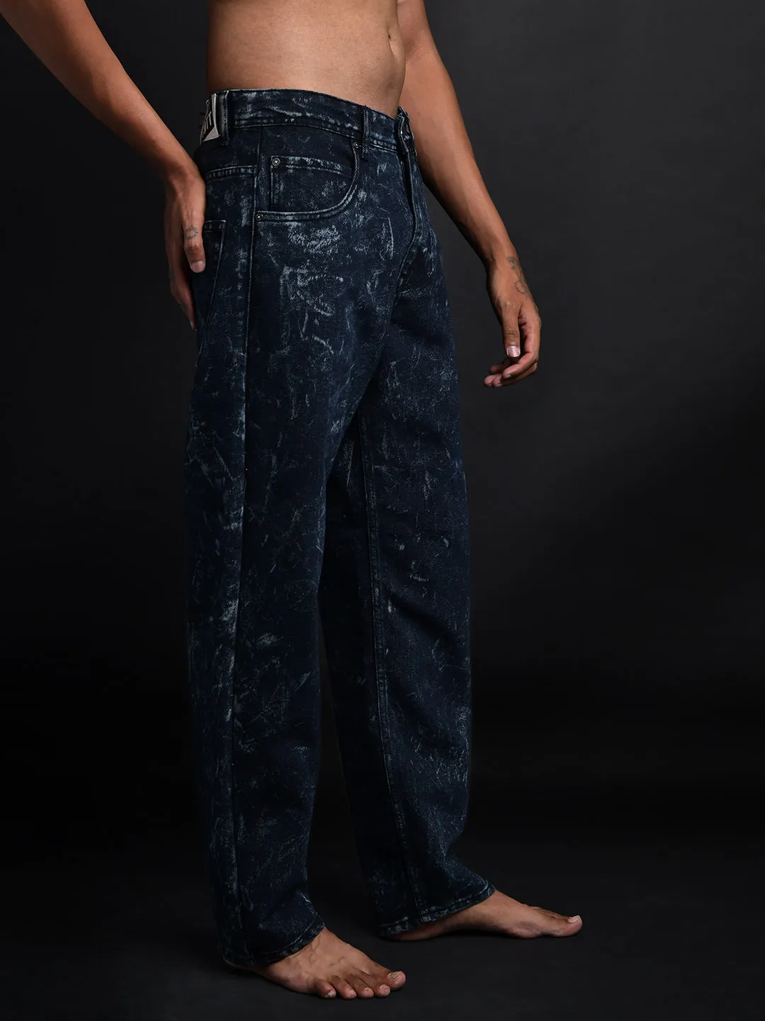 Acid Wash Baggy Jeans