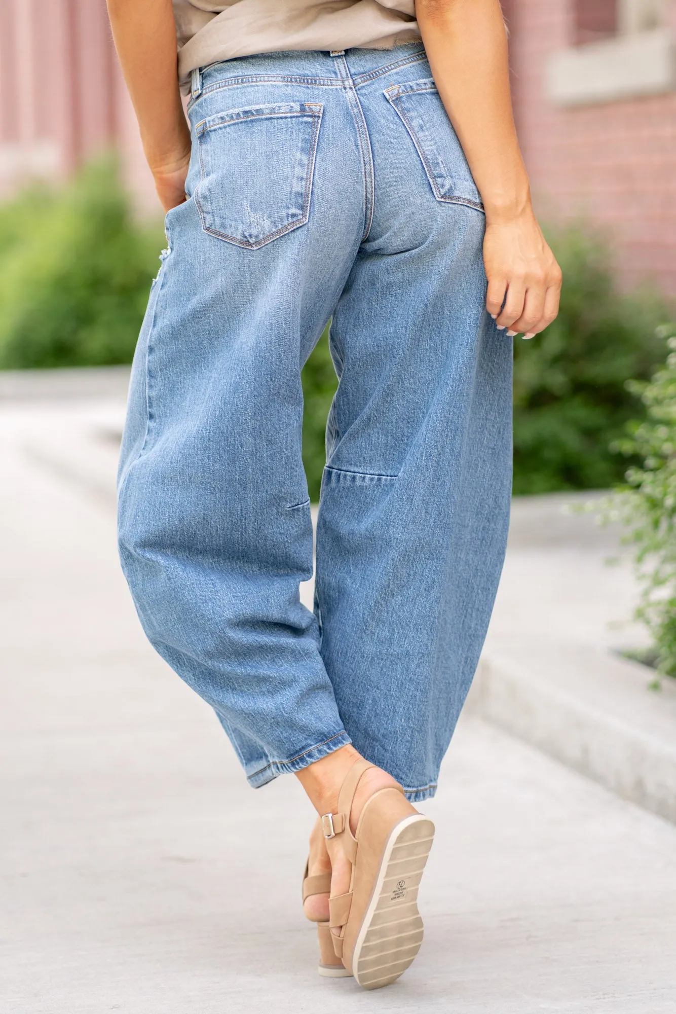 Addison High Rise Barrel Fit Jeans