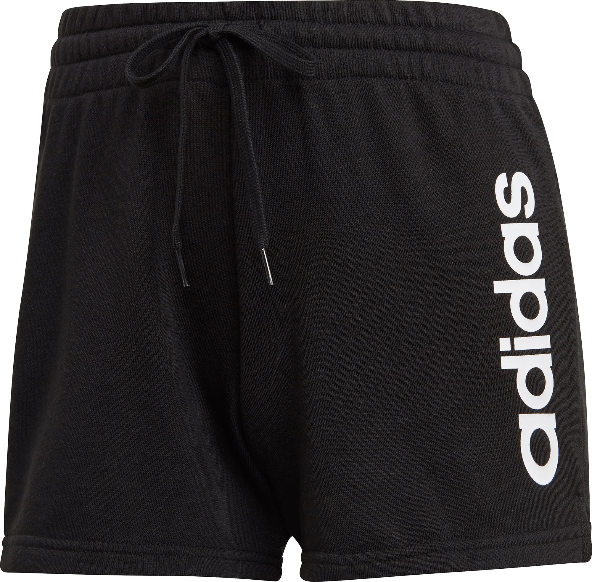 adidas Essentials Slim Logo Womens Training Shorts - Black