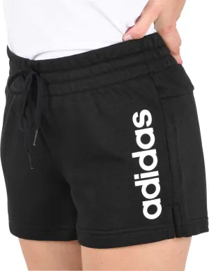 adidas Essentials Slim Logo Womens Training Shorts - Black