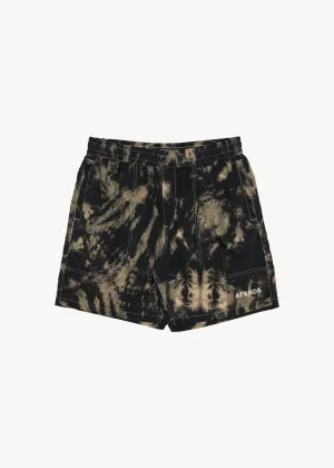AFENDS TIE DYE BAYWATCH SWIM SHORT 18' - SAND