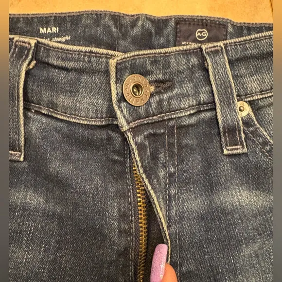 AG Adriano Goldschmied Jeans Mari High-Rise Straight-Leg Jeans Women’s Size 26