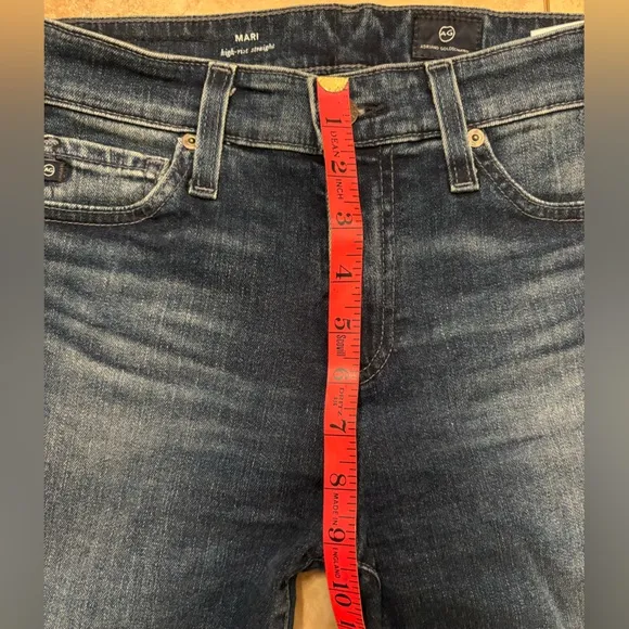 AG Adriano Goldschmied Jeans Mari High-Rise Straight-Leg Jeans Women’s Size 26