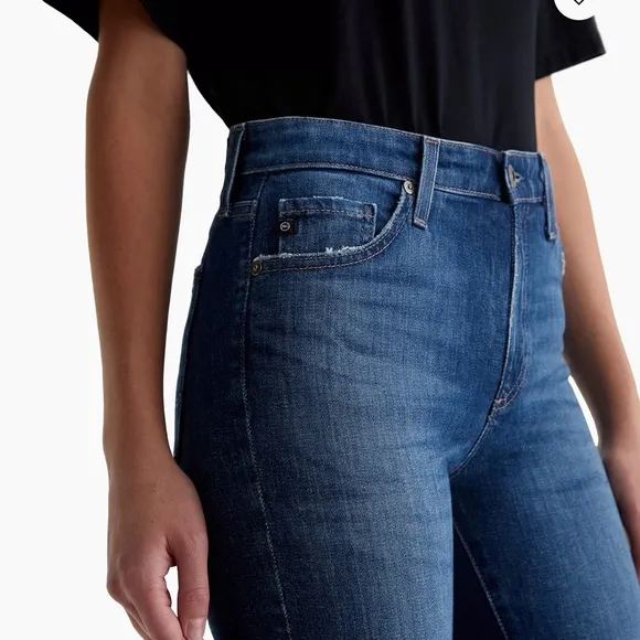 AG Adriano Goldschmied Jeans Mari High-Rise Straight-Leg Jeans Women’s Size 26