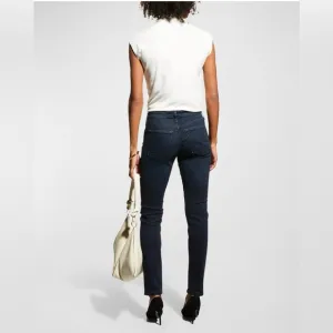 AG Adriano Goldschmied Jeans Prima Cigarette Jeans Mid-Rise Blue Dusk Wash - 27