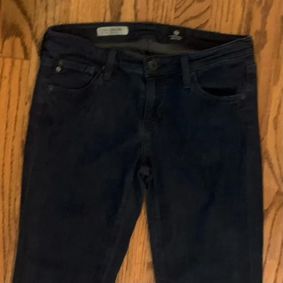 AG Jeans Adriano Goldschmied The Legging Super Skinny Fit Black Denim 27R 28x28
