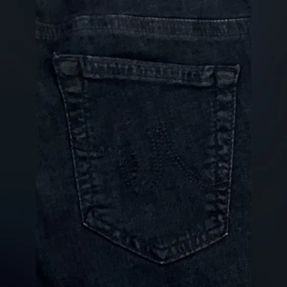 AG Jeans Adriano Goldschmied The Legging Super Skinny Fit Black Denim 27R 28x28