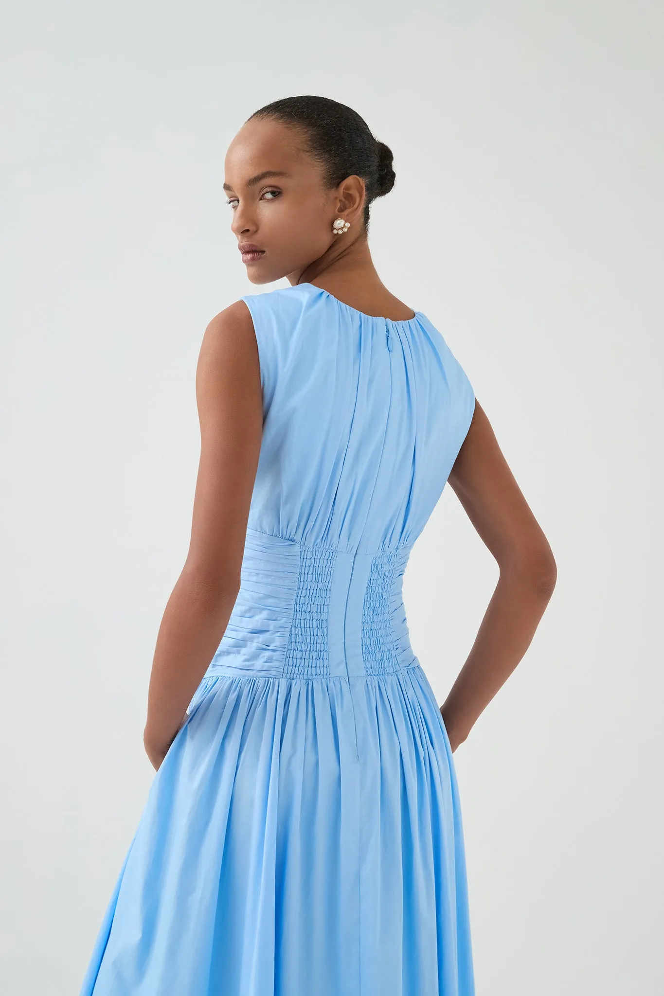 Agatha Knot Waist Midi Dress