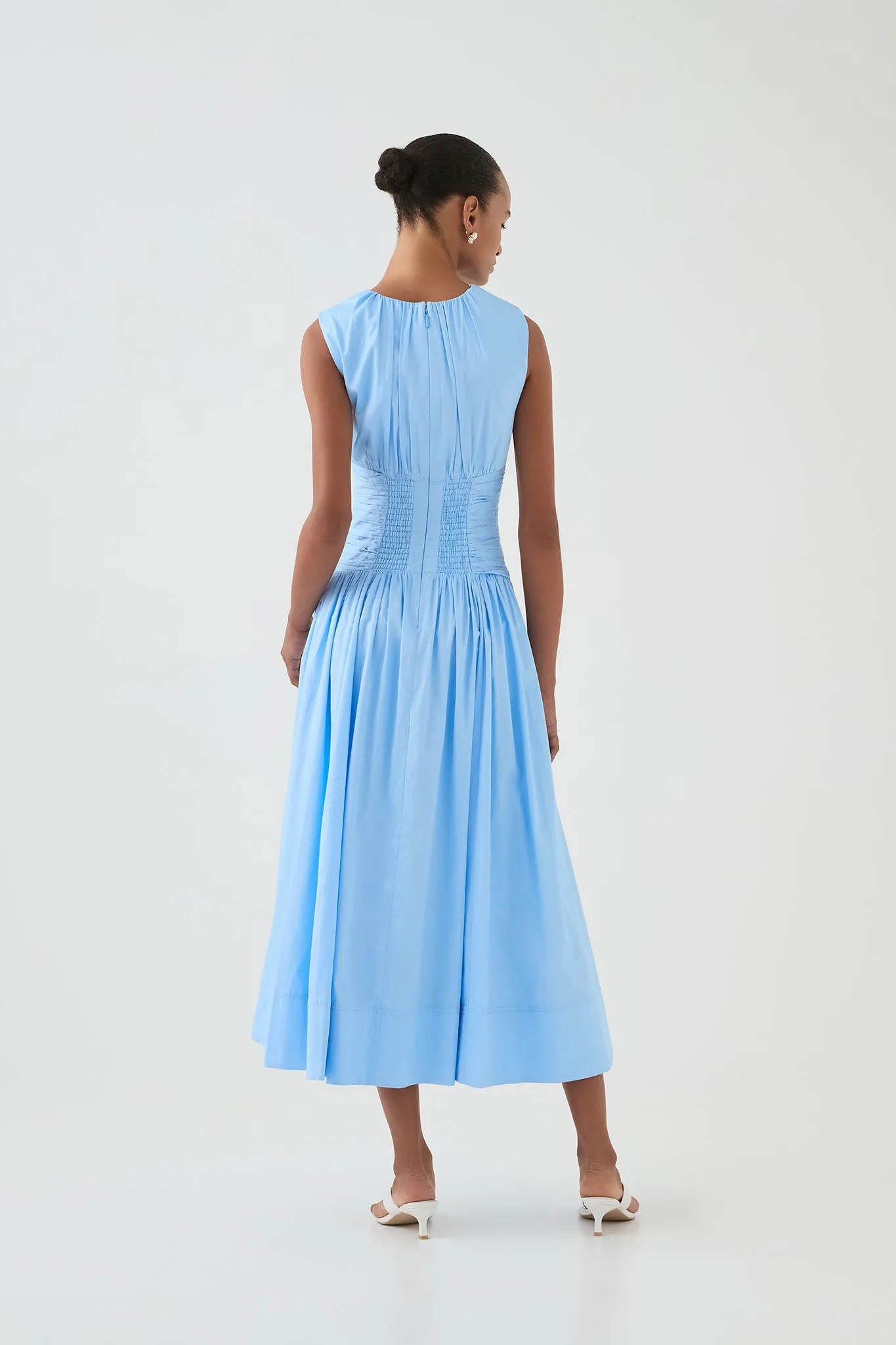 Agatha Knot Waist Midi Dress