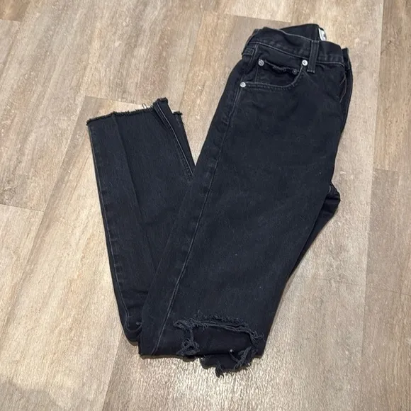 Agolde Cherie High Rise Straight Jeans Size 25