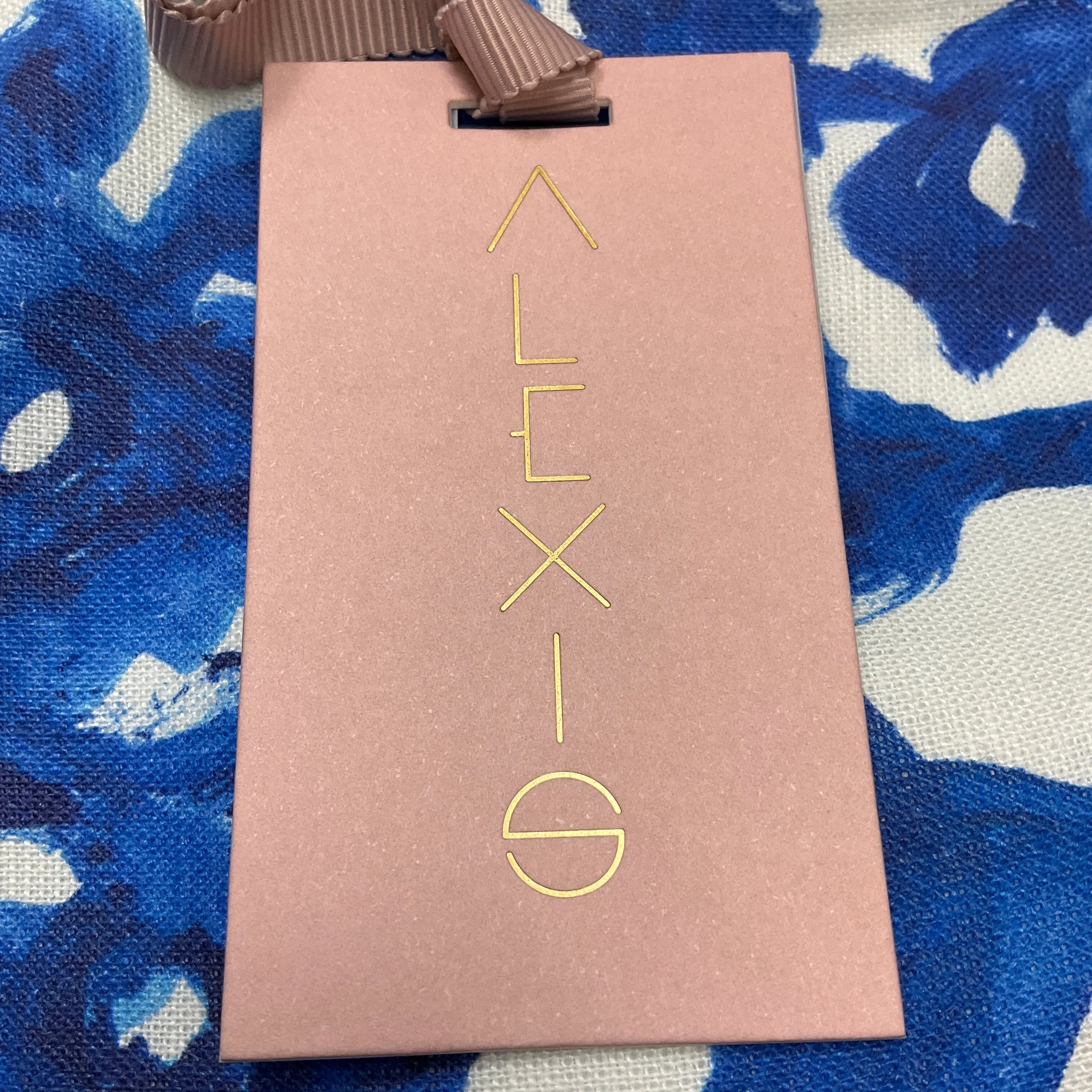 Alexis Blue / White Anika Linen and Cotton Mini Dress