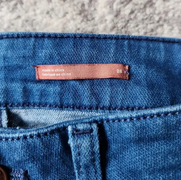 Anthropologie Women's Size 28 Pilcro Patch Pocket Flare Jeans Denim