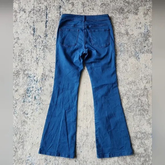 Anthropologie Women's Size 28 Pilcro Patch Pocket Flare Jeans Denim