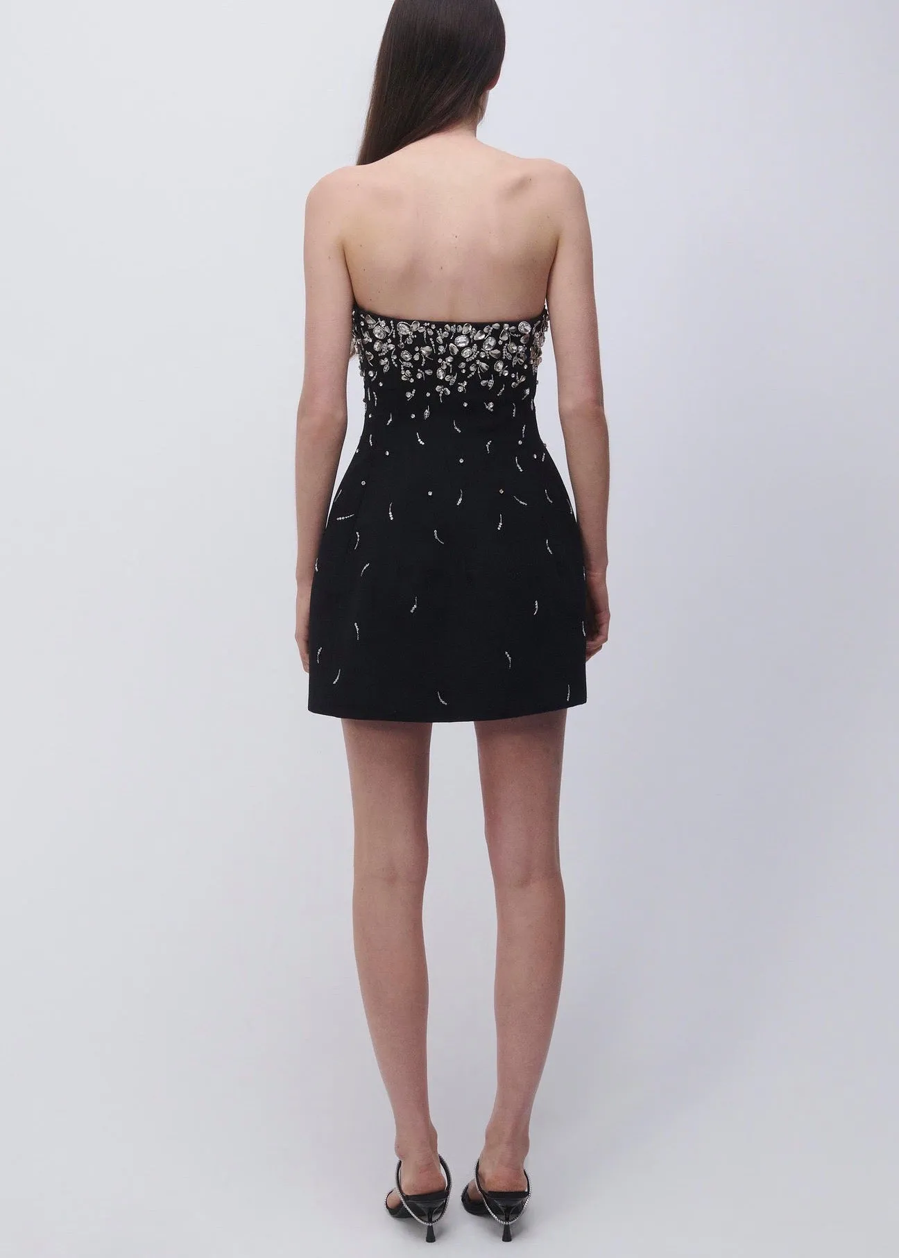Arta Bustier Mini Dress (Black)
