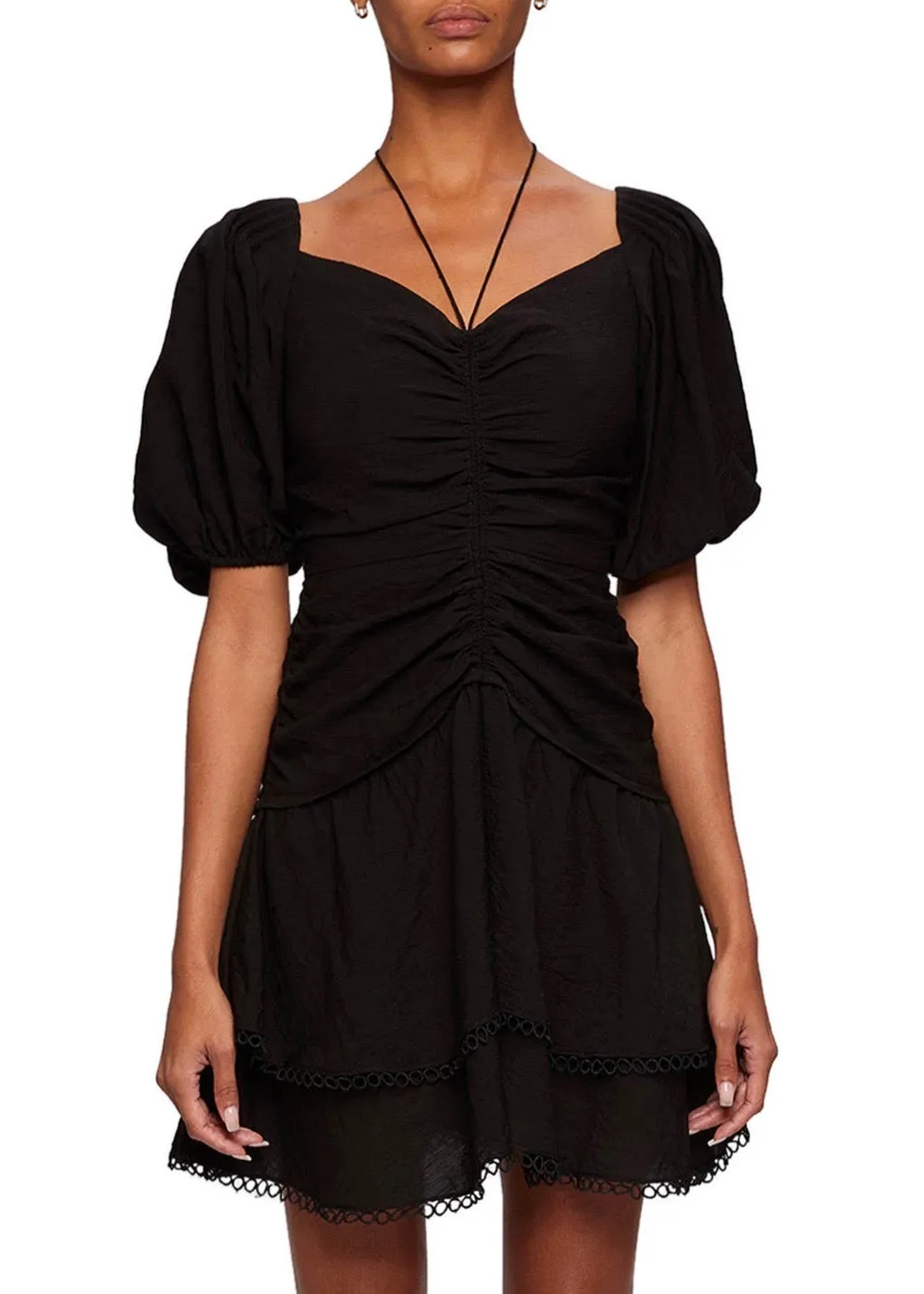 Auden Puff Sleeve Dress (Black)
