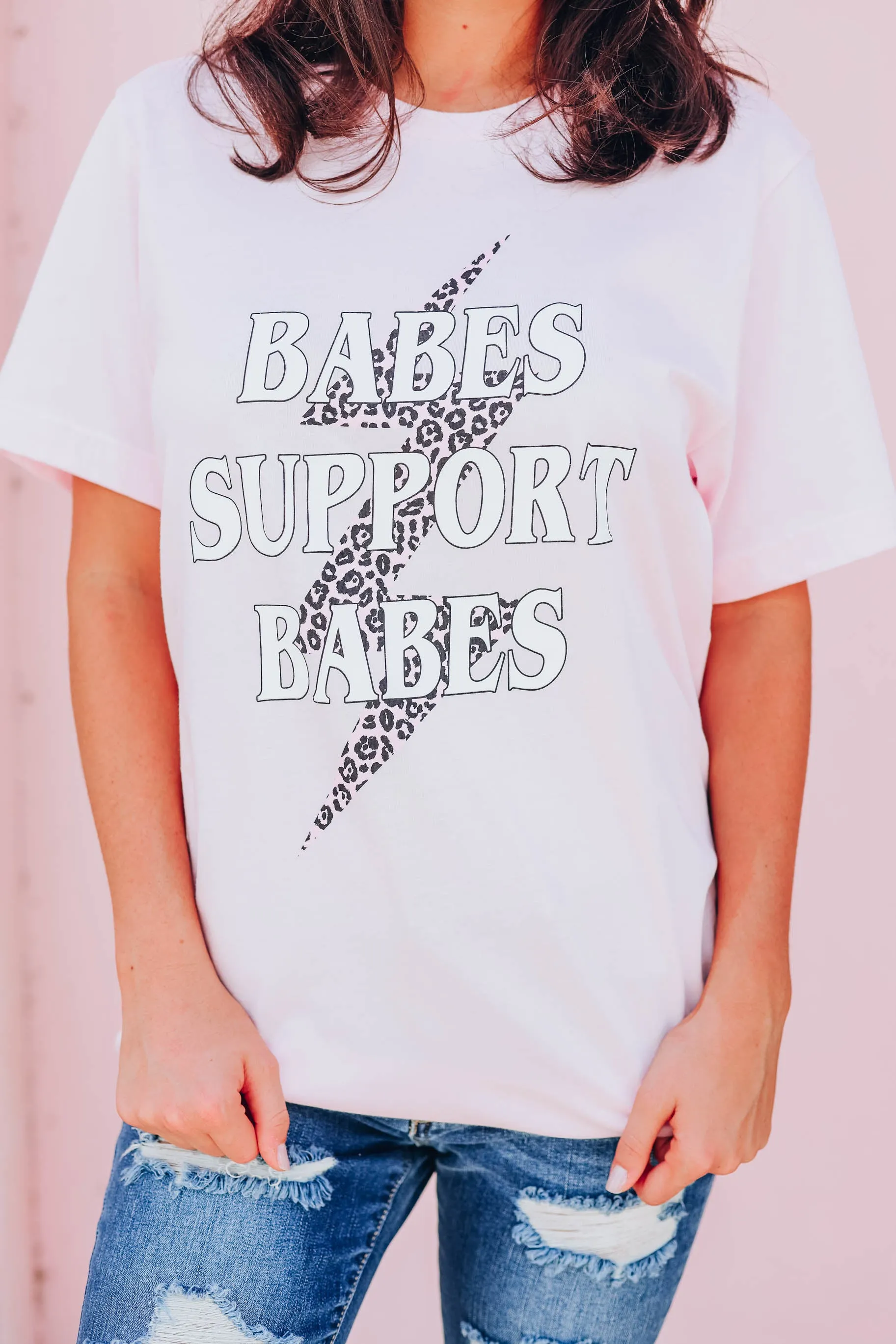 Babes Support Babes T-Shirt - Pink