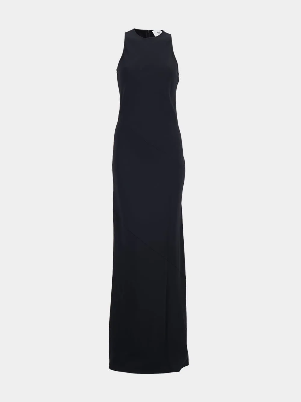 Bias Cut Crepe Long Dress