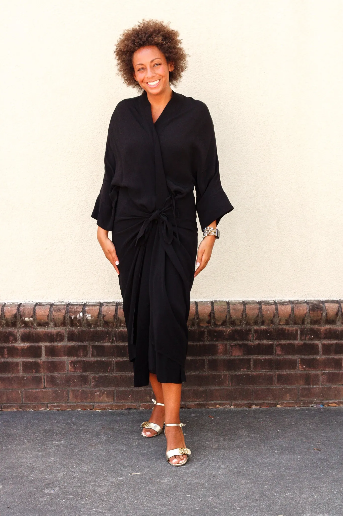 Black Wrap Dress