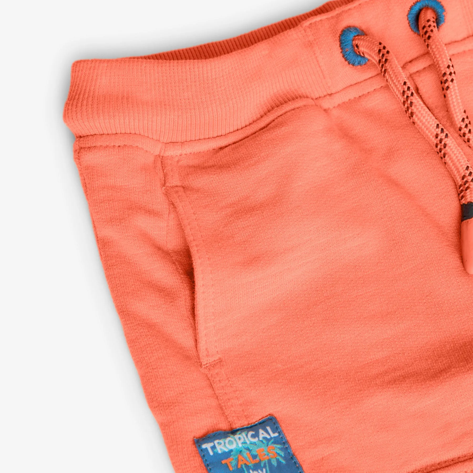 Boboli Orange Fleece Bermuda Shorts
