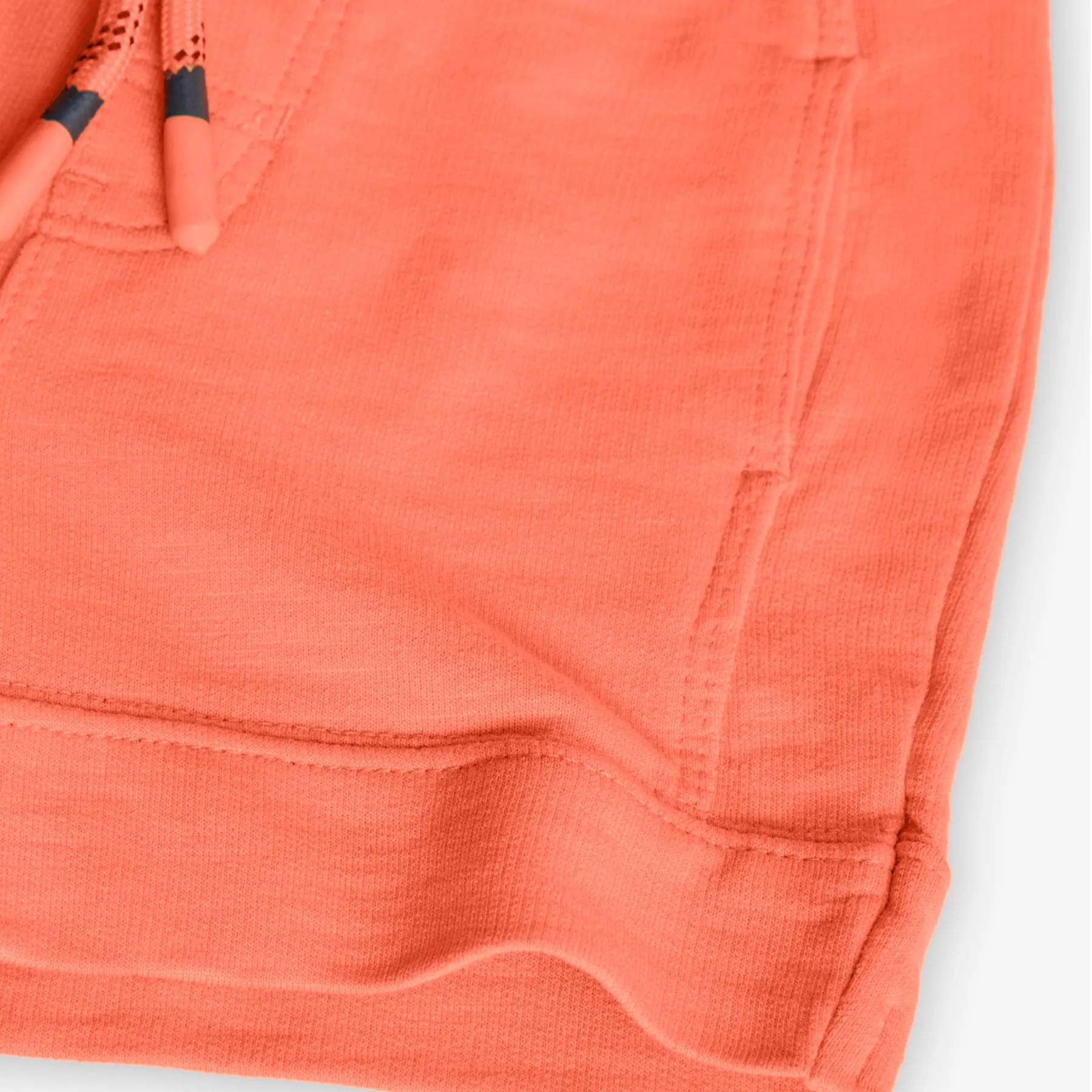 Boboli Orange Fleece Bermuda Shorts