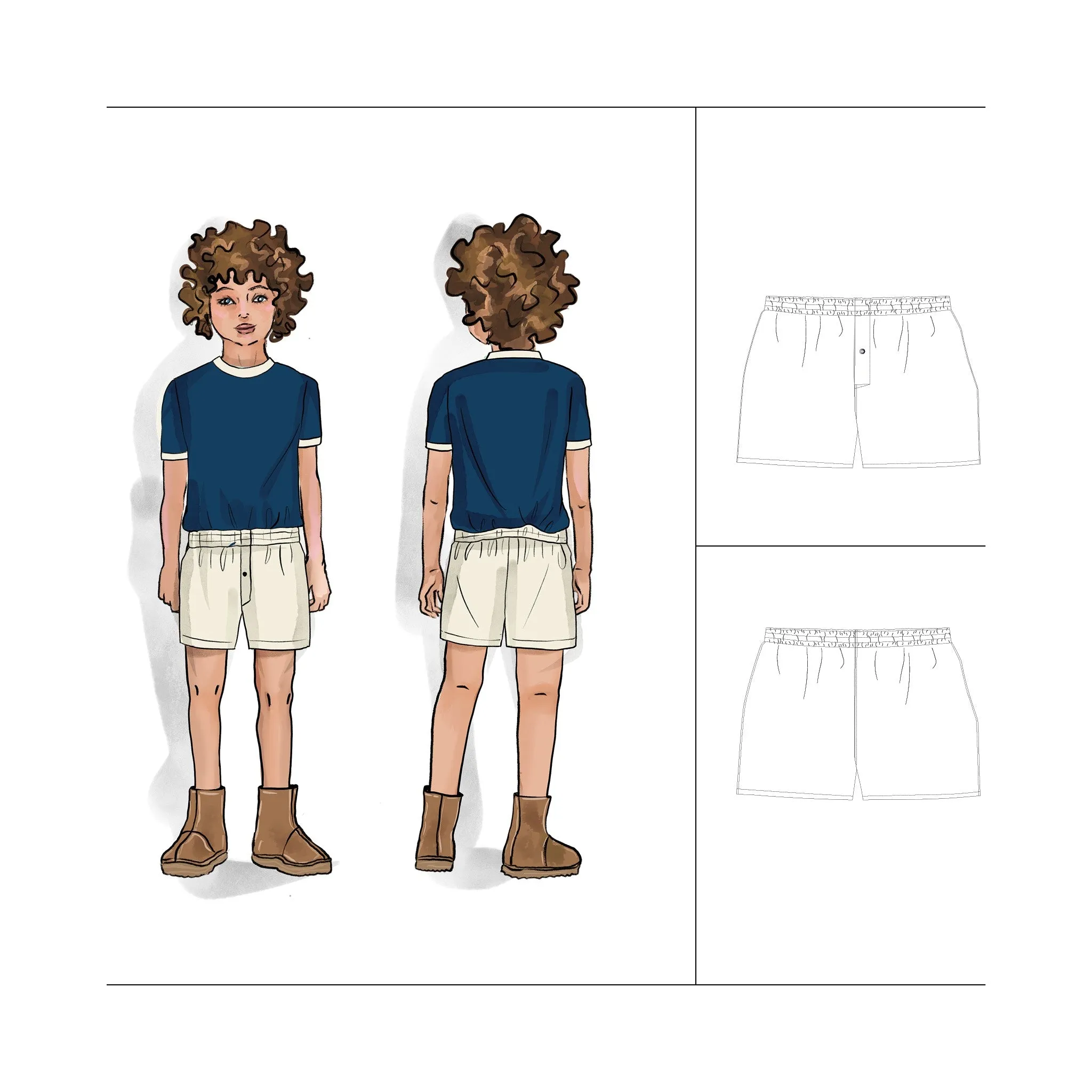 Boxer Short Pattern - Boy 5-10