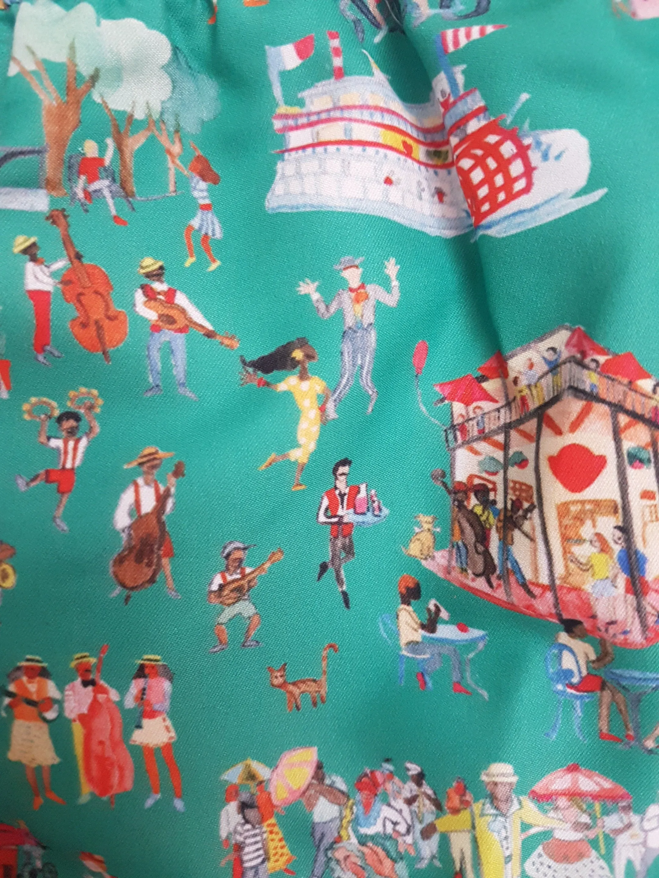 Boys Nola Jazz Print Beach Shorts