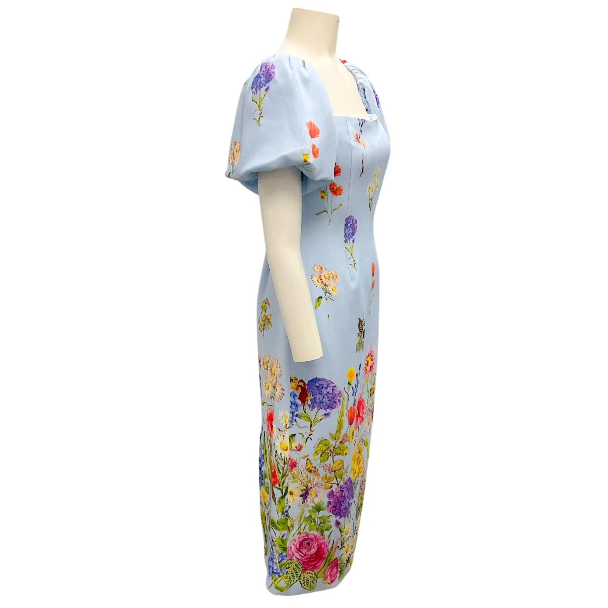 Cara Cara Light Blue Multi Bloom Serenity Karene Dress