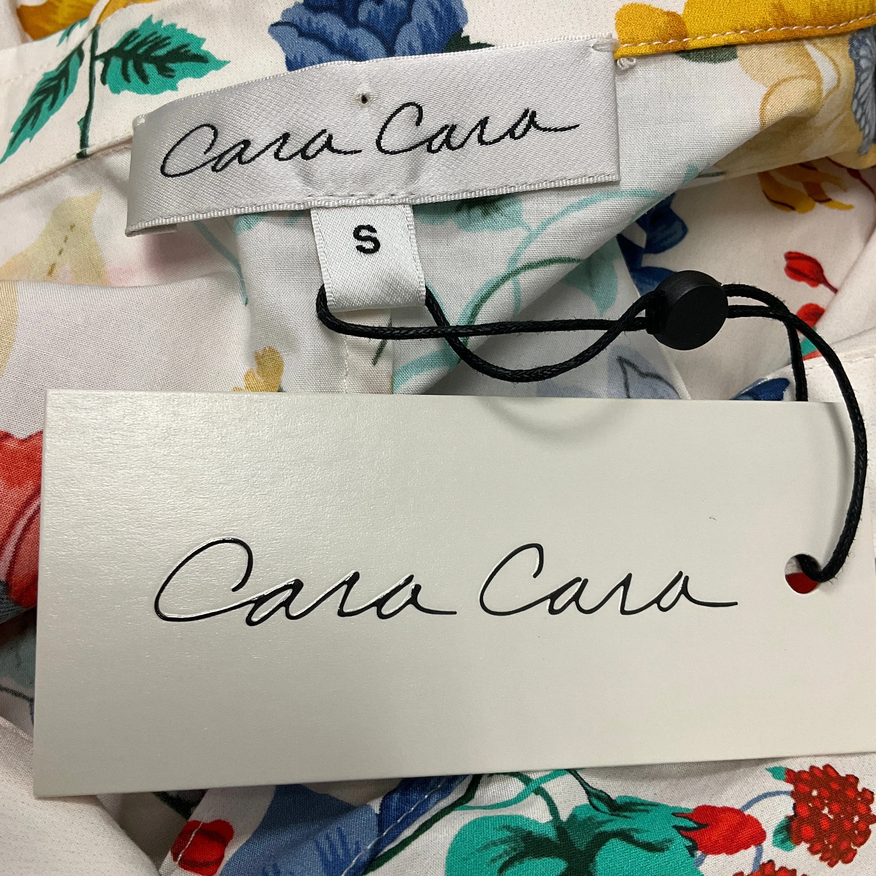 Cara Cara White Multi Flora Scarf Turtledove Hannah Mini Dress