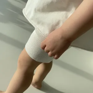 Carey Ribbed Shorts (White)