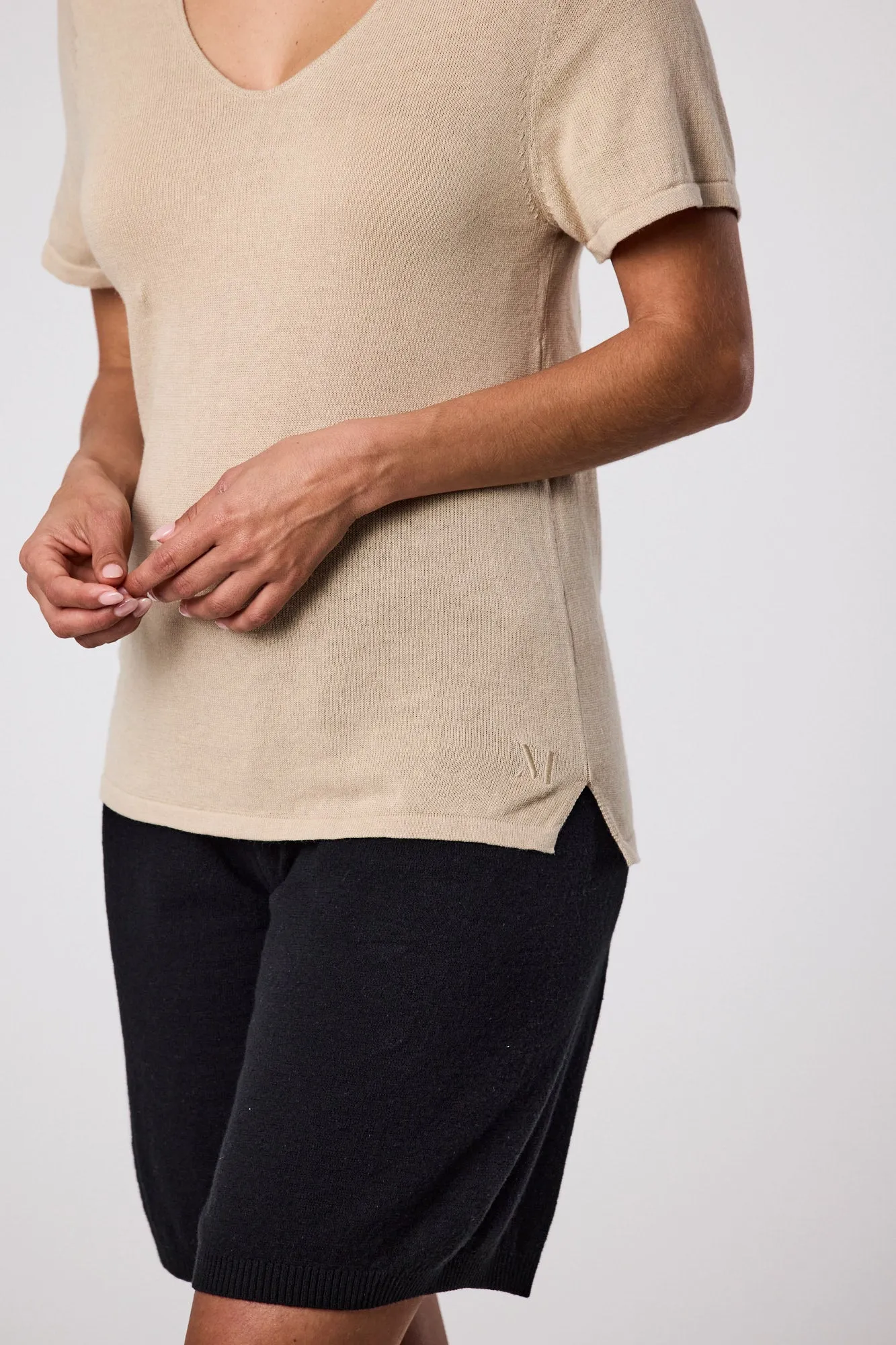 Castaway Knit Tee - Natural