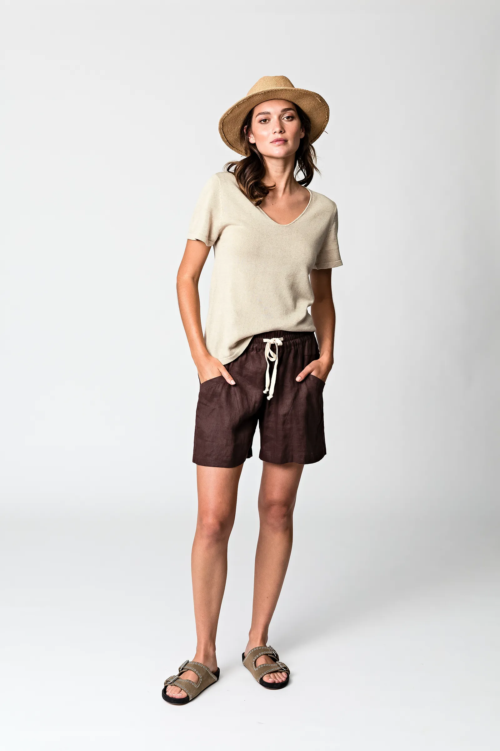 Castaway Knit Tee - Natural