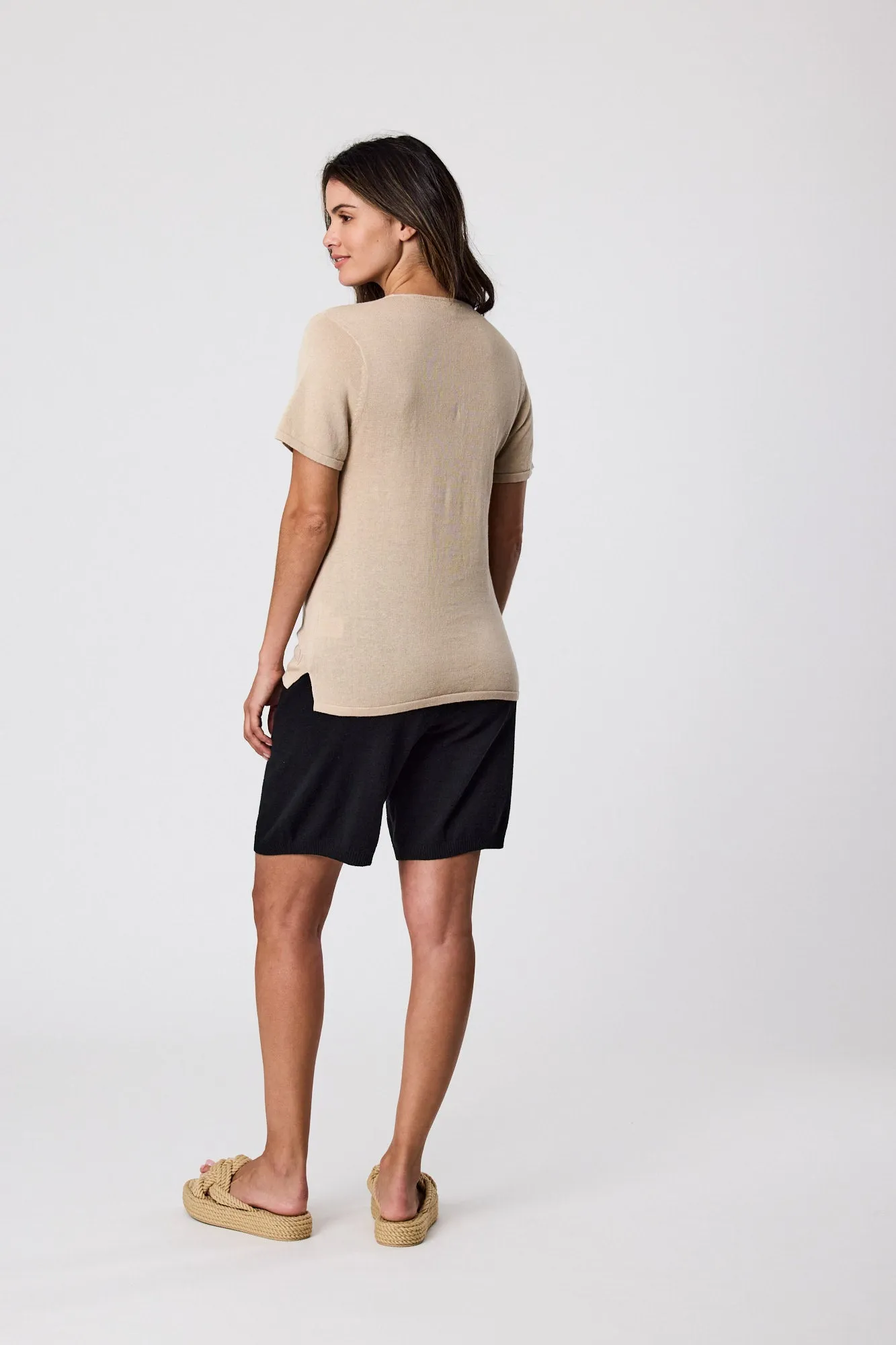 Castaway Knit Tee - Natural