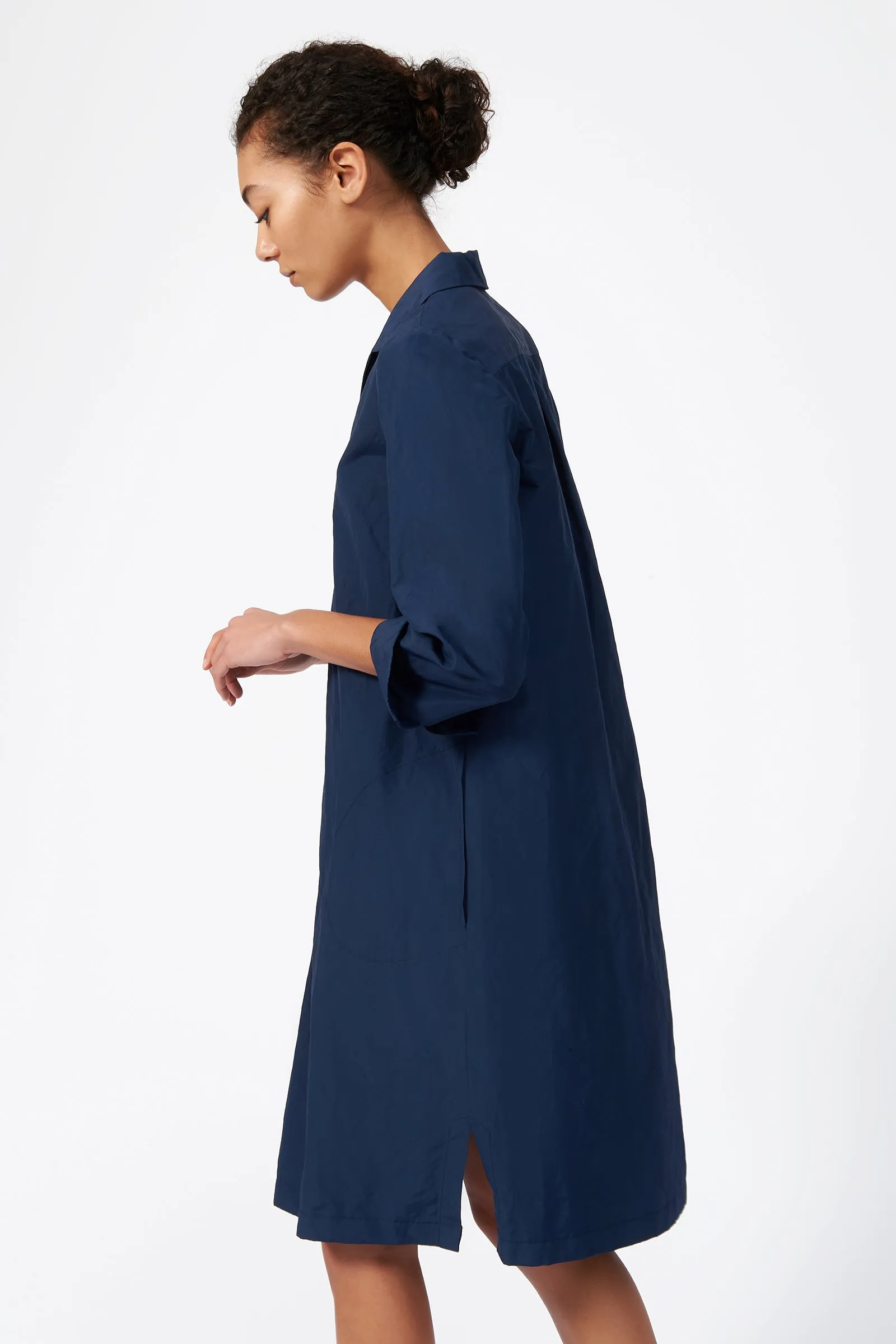 Cecil Collared V-Neck Dress - Summer Navy