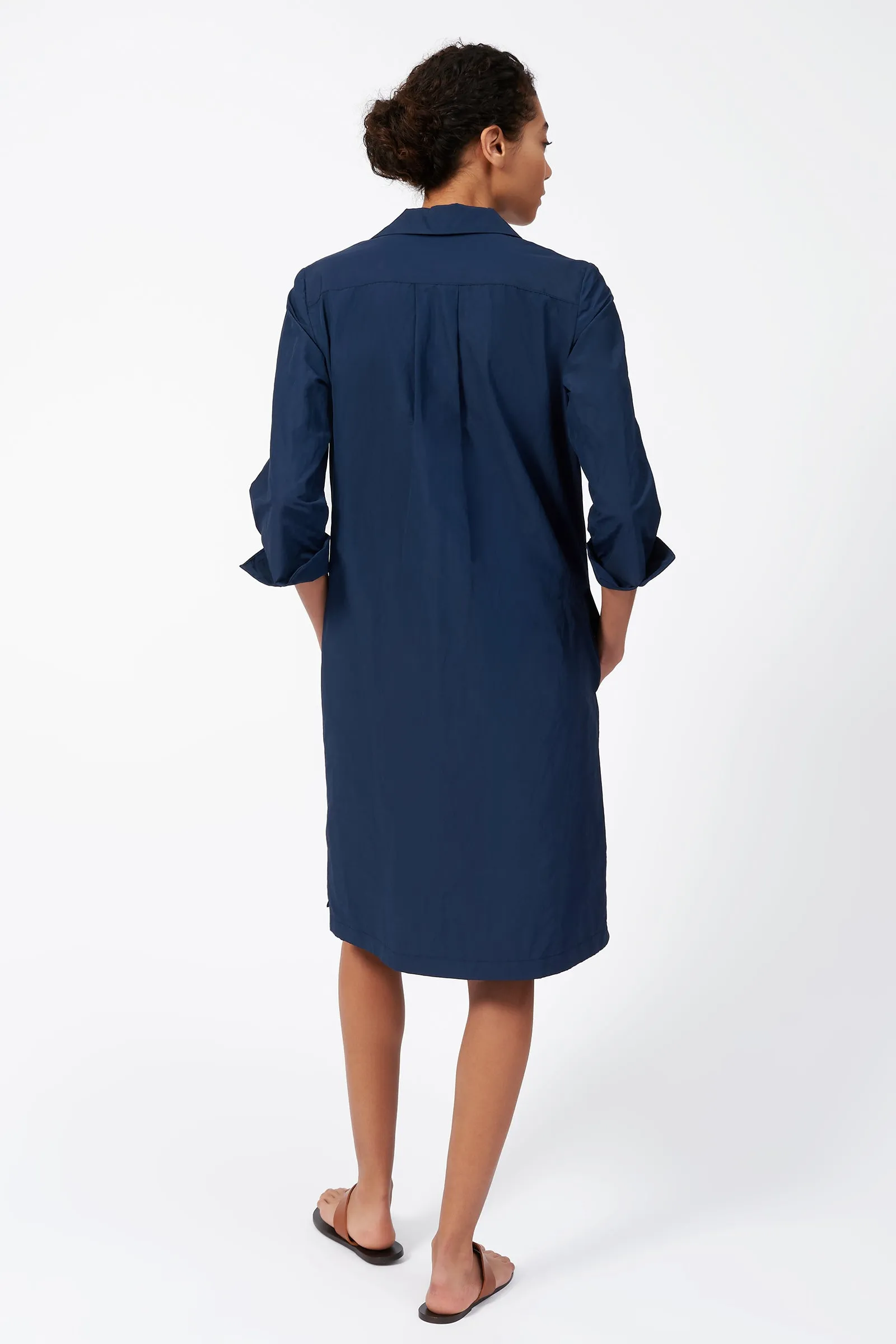 Cecil Collared V-Neck Dress - Summer Navy