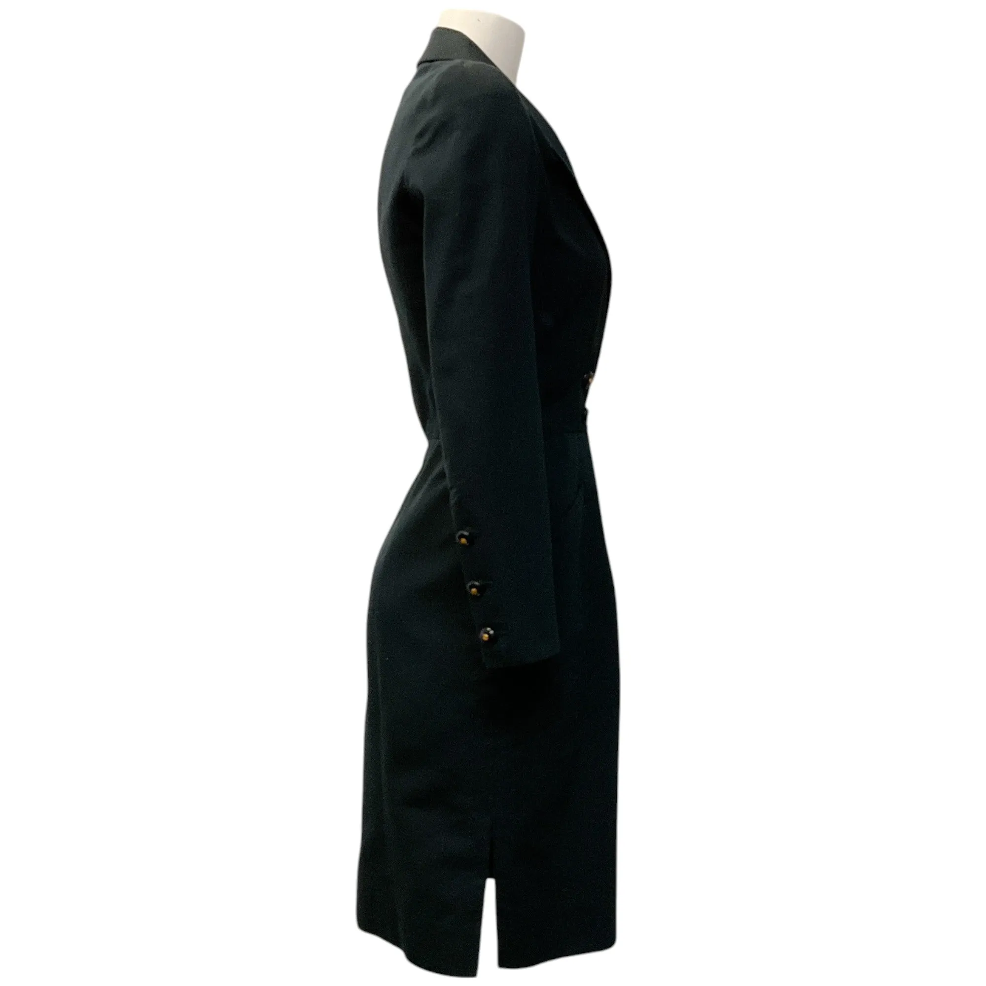 Chanel Vintage Black Tuxedo Dress