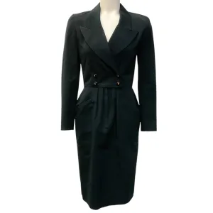 Chanel Vintage Black Tuxedo Dress