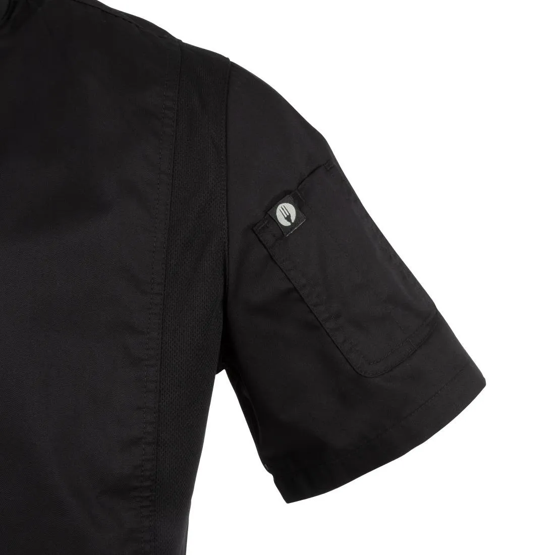 Chef Works Springfield Zipper Mens Chef Jacket Black L