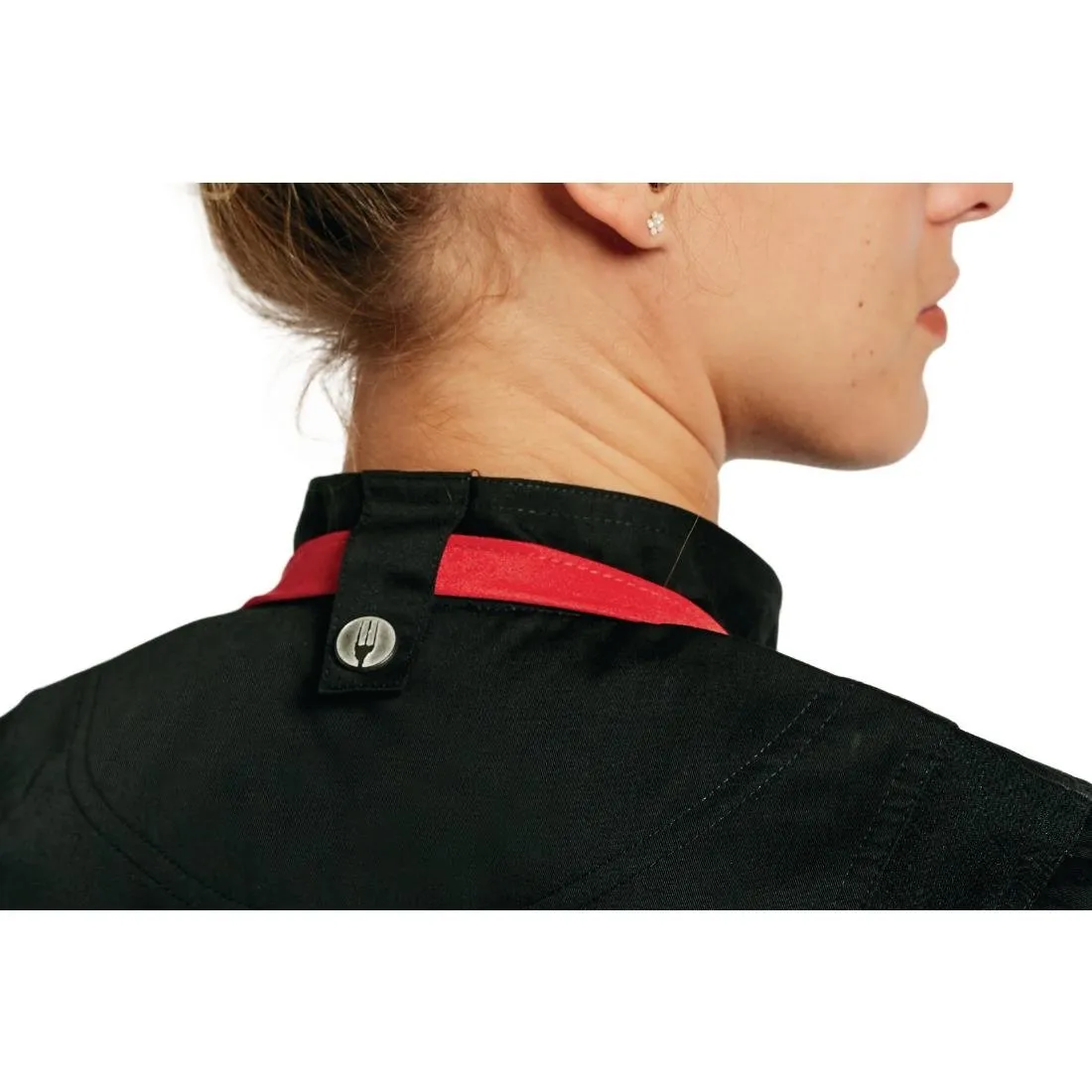 Chef Works Springfield Zipper Mens Chef Jacket Black L