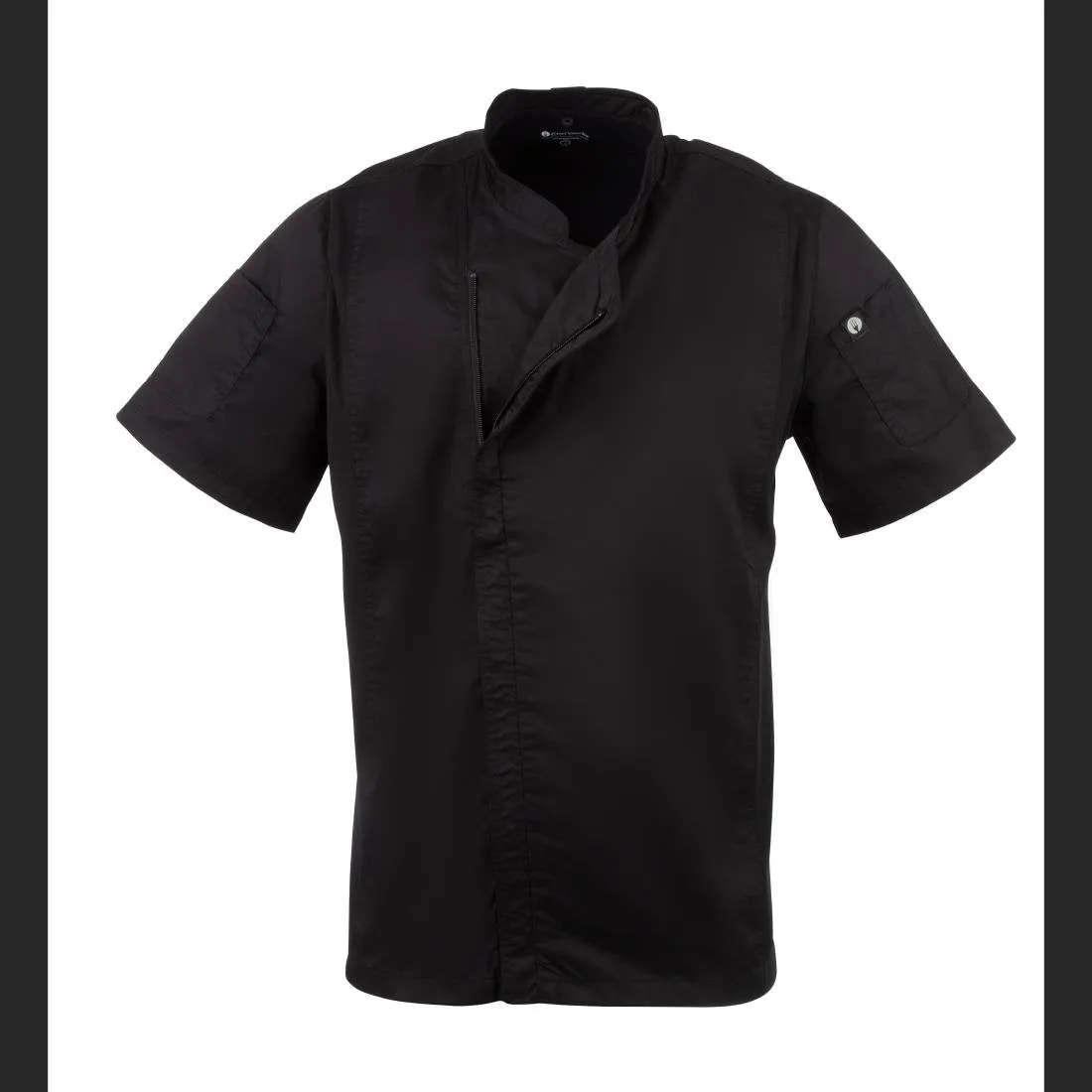 Chef Works Springfield Zipper Mens Chef Jacket Black L