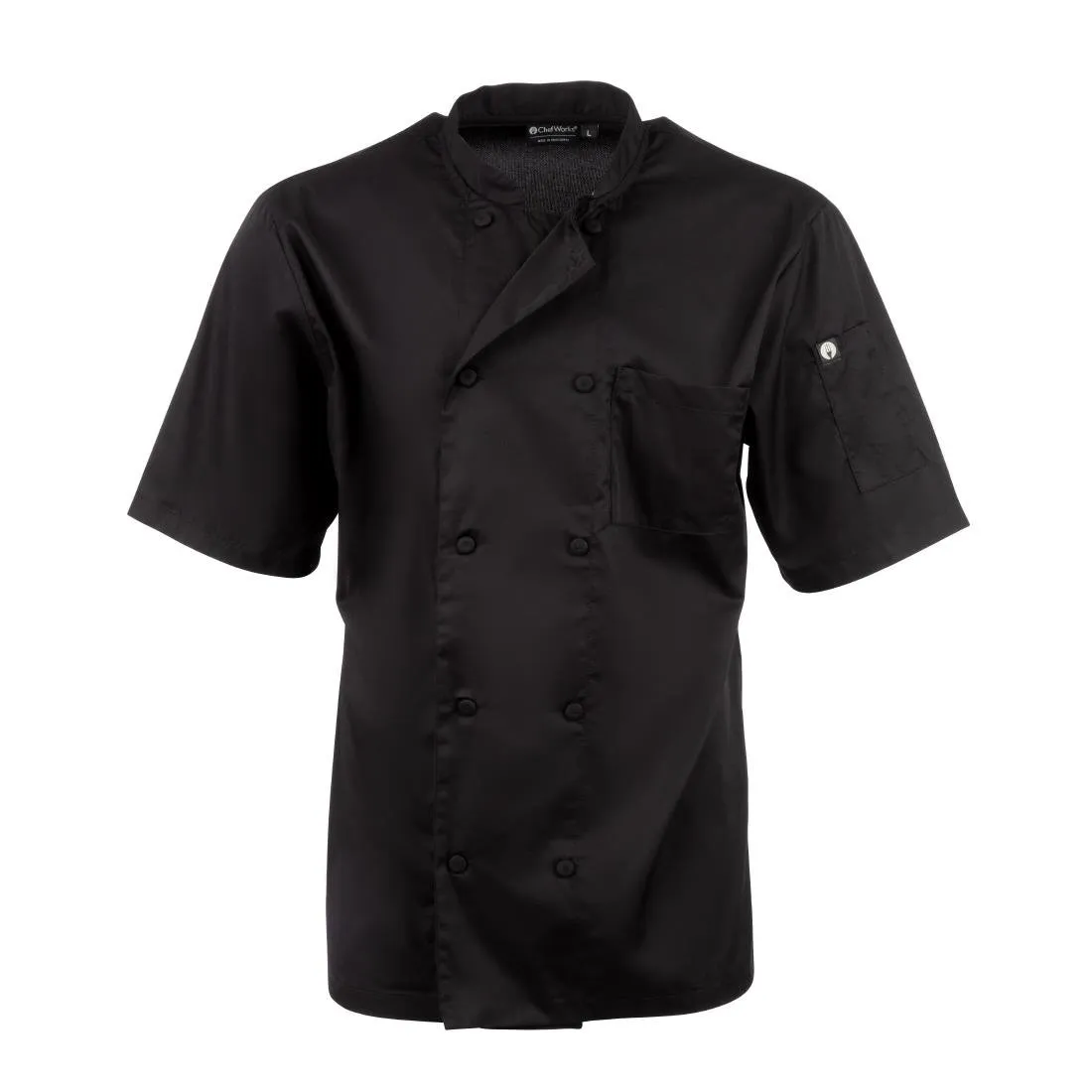 Chefs Works Montreal Cool Vent Unisex Chef Jacket Black 3XL