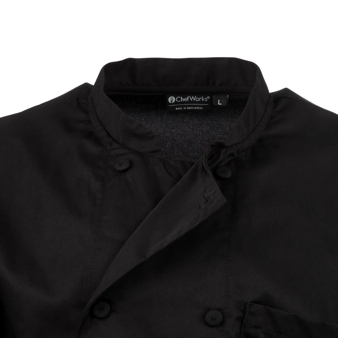 Chefs Works Montreal Cool Vent Unisex Chef Jacket Black 3XL