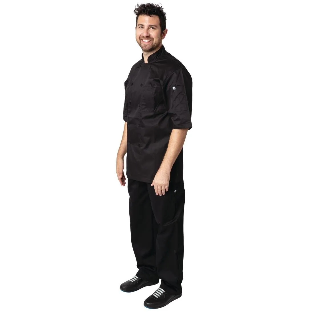 Chefs Works Montreal Cool Vent Unisex Chef Jacket Black 3XL