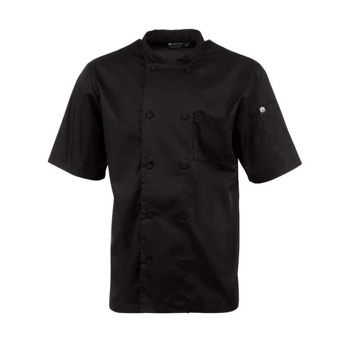 Chefs Works Montreal Cool Vent Unisex Chef Jacket Black M