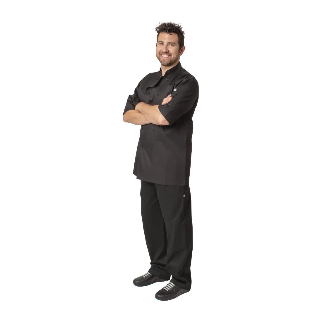 Chefs Works Montreal Cool Vent Unisex Chef Jacket Black M