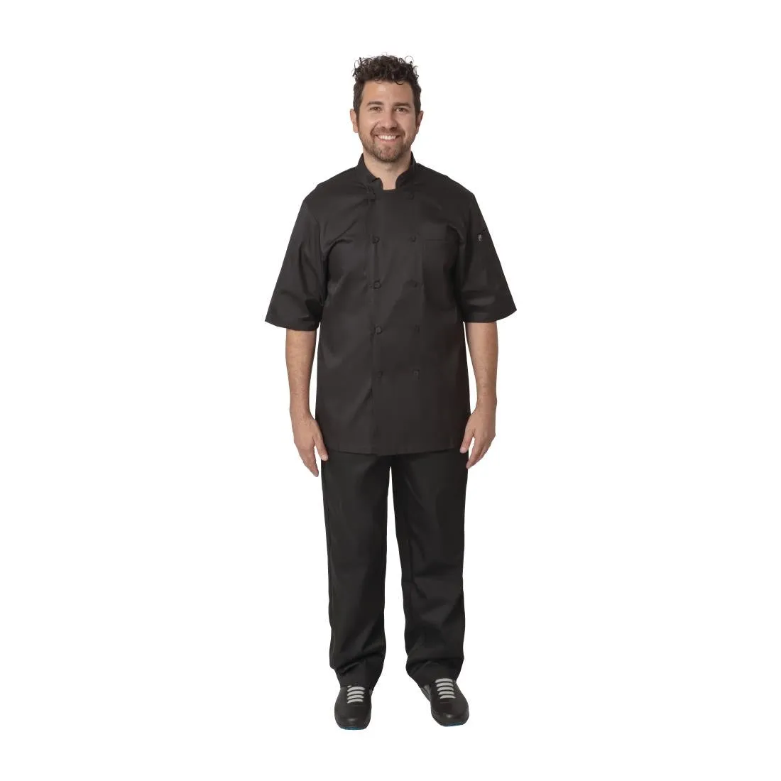 Chefs Works Montreal Cool Vent Unisex Chef Jacket Black M